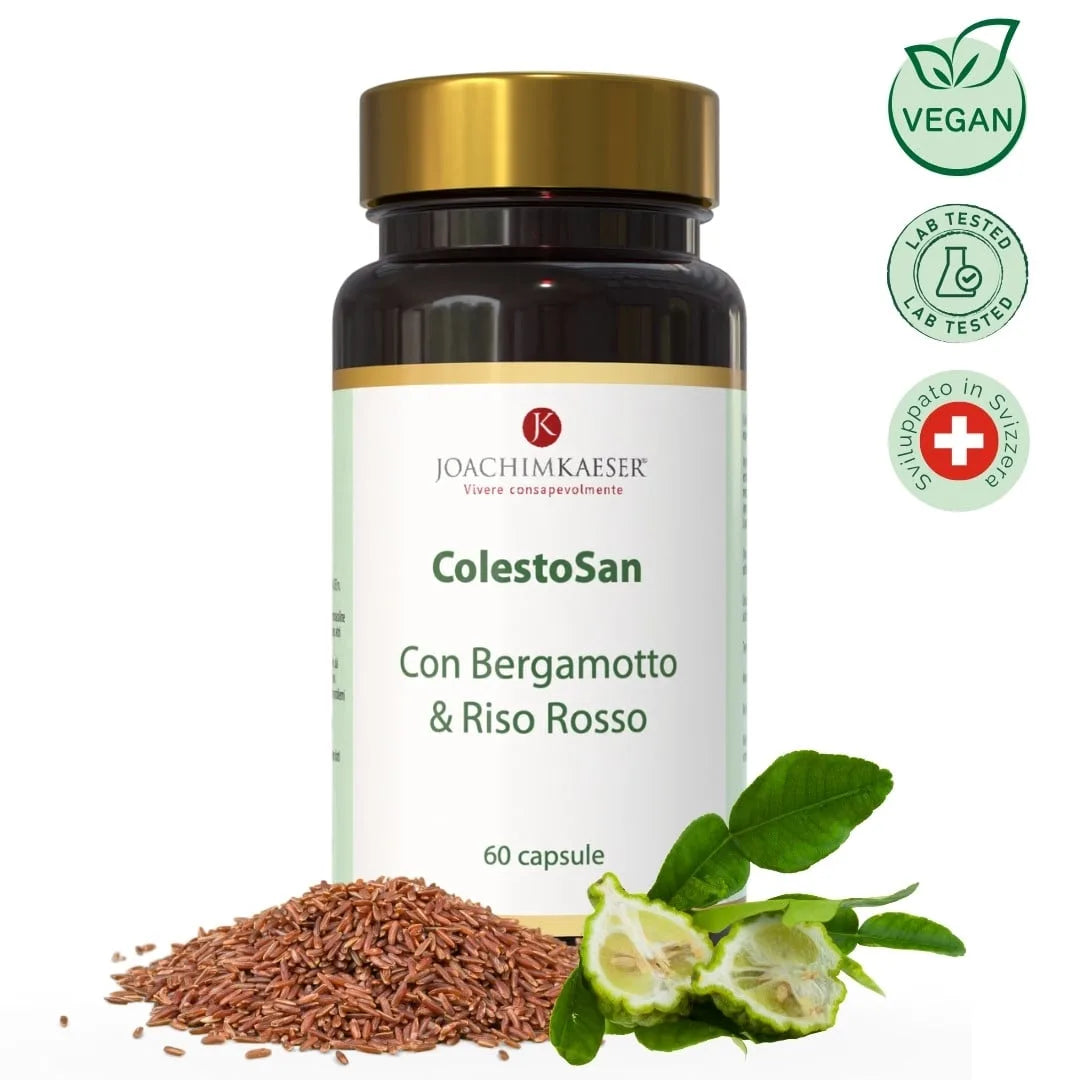 ColestoSan – Per il colesterolo con bergamotto, riso rosso fermentato e tè verde