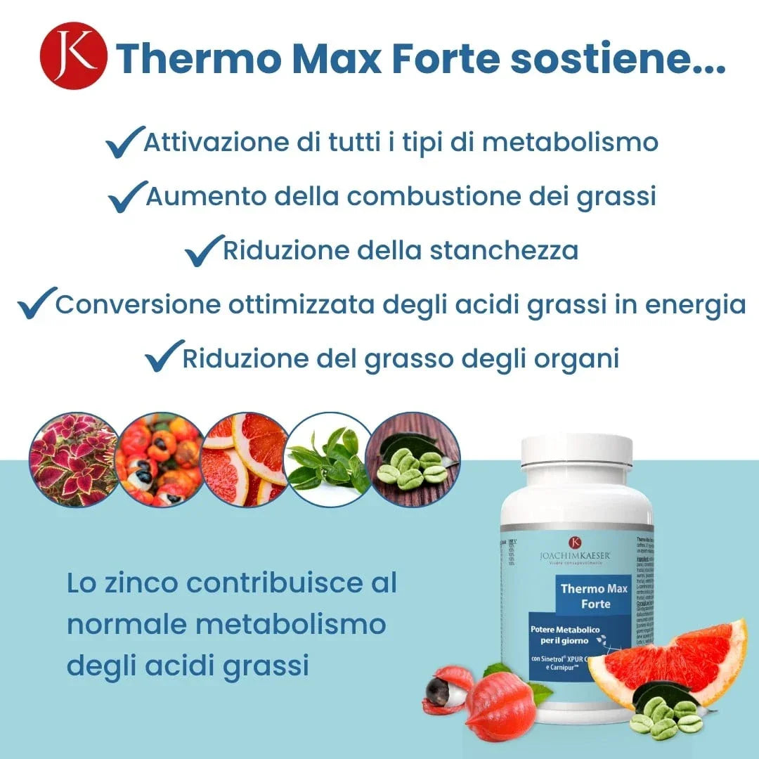 Thermo Max Forte - Formula per il grasso viscerale con Sinetrol® e ForsLean®