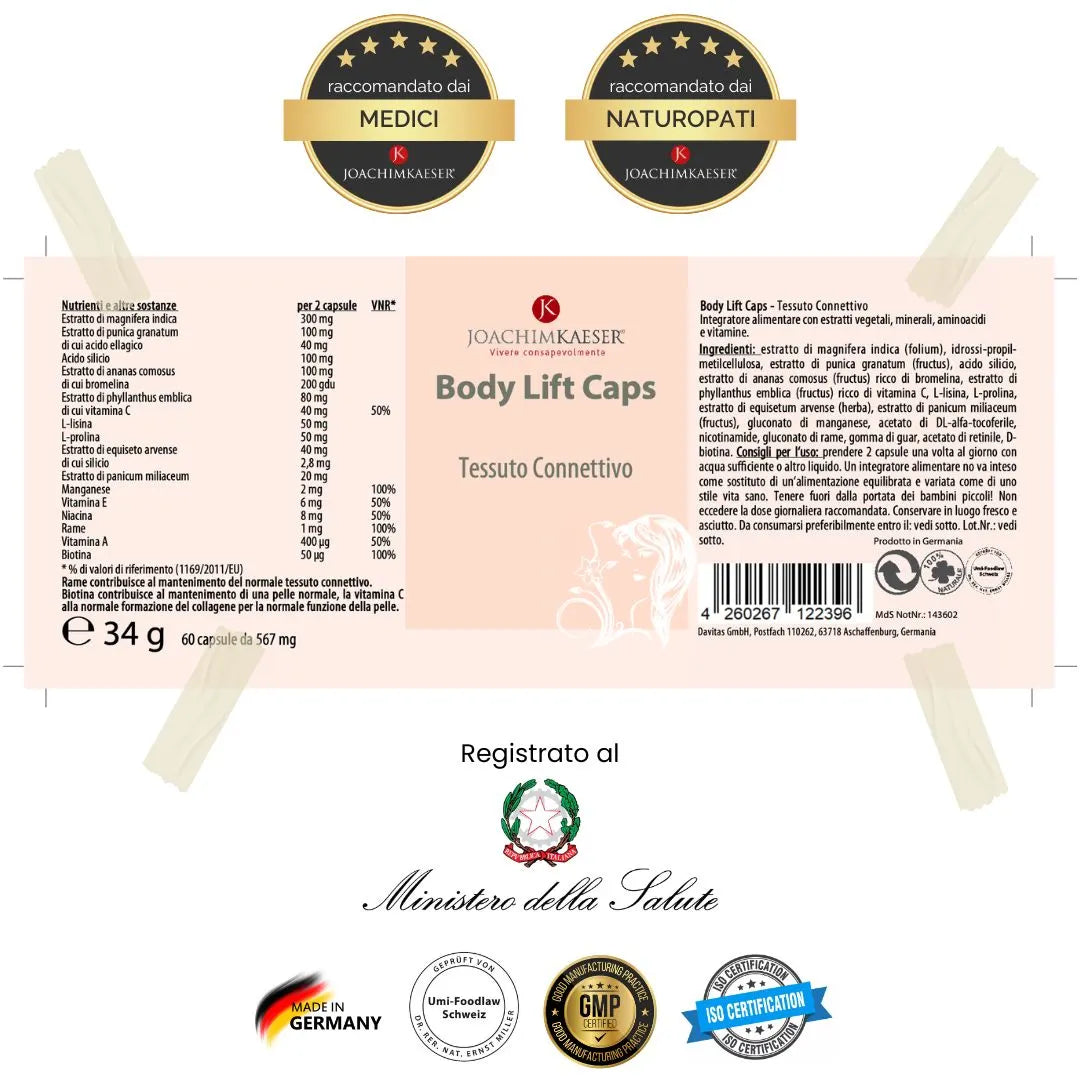 Body Lift Caps - Per un tessuto connettivo tonico