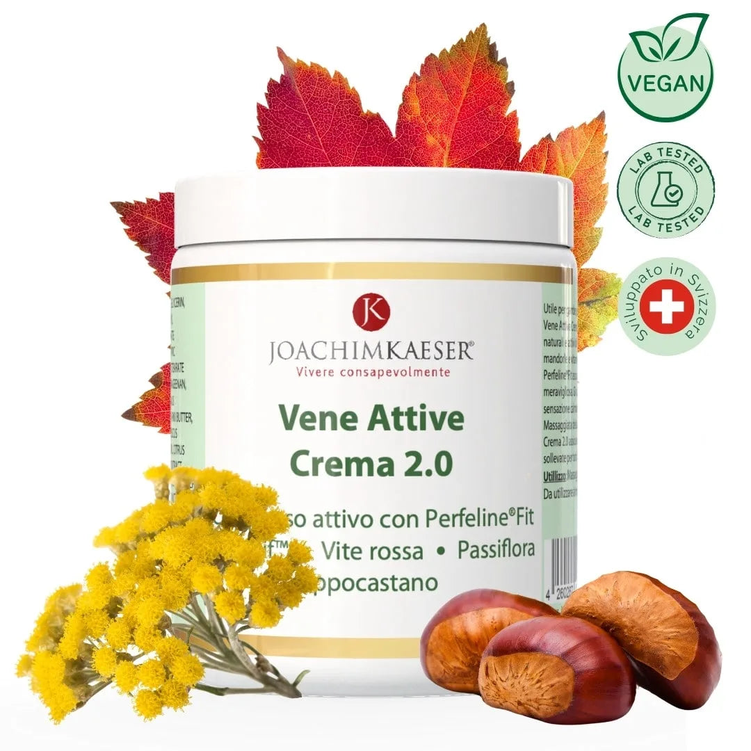 Vene Attive Crema 2.0 – Con vite rossa e Perfeline® per gambe leggere