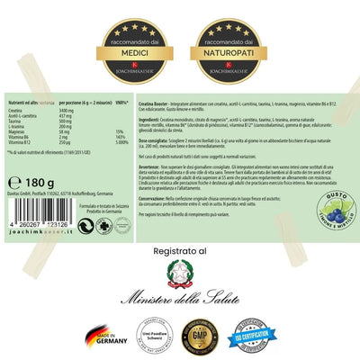 Creatina Booster | Energia Cerebrale, Muscolare & Mentale