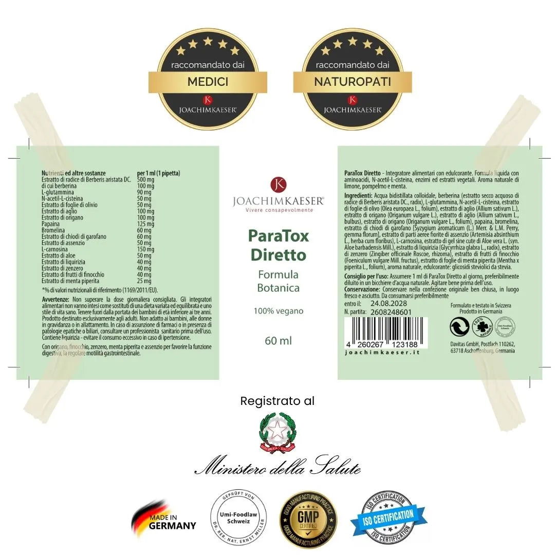 ParaTox Diretto - Parassiti, batteri e funghi