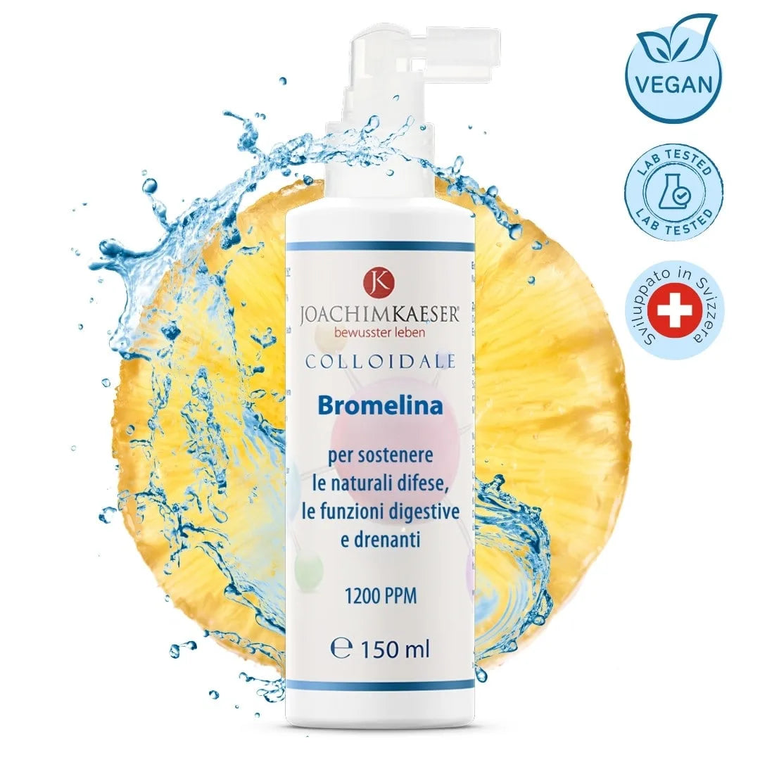 Bromelain Colloidale – Bromelina dell'ananas in spray per digestione e drenaggio