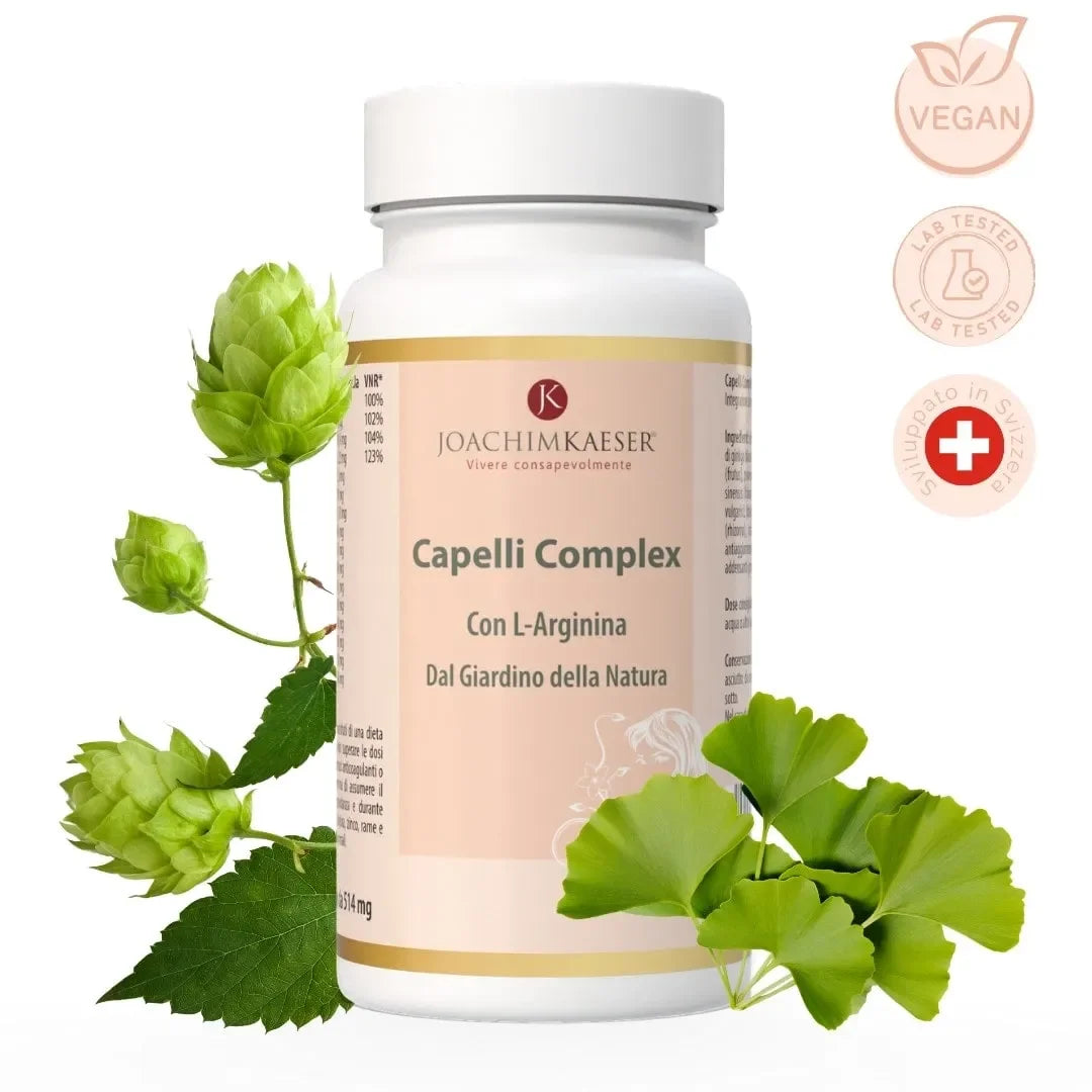 Capelli Complex – Biotina, zinco, selenio e rame con ginkgo per i tuoi capelli