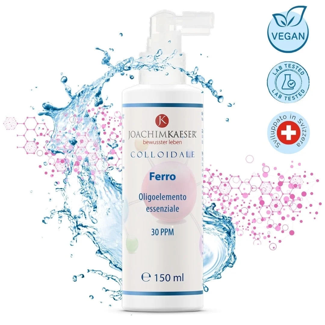 Ferro Colloidale – Spray con 15 mg di ferro contro stanchezza e affaticamento